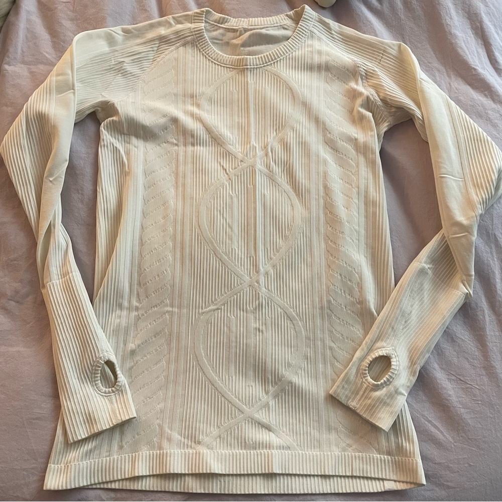 white longsleeve top